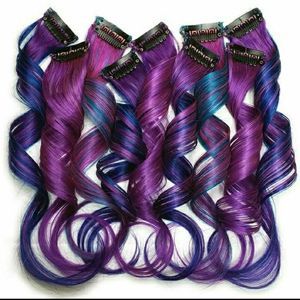 Galaxy Colored rainbow human hair extensions